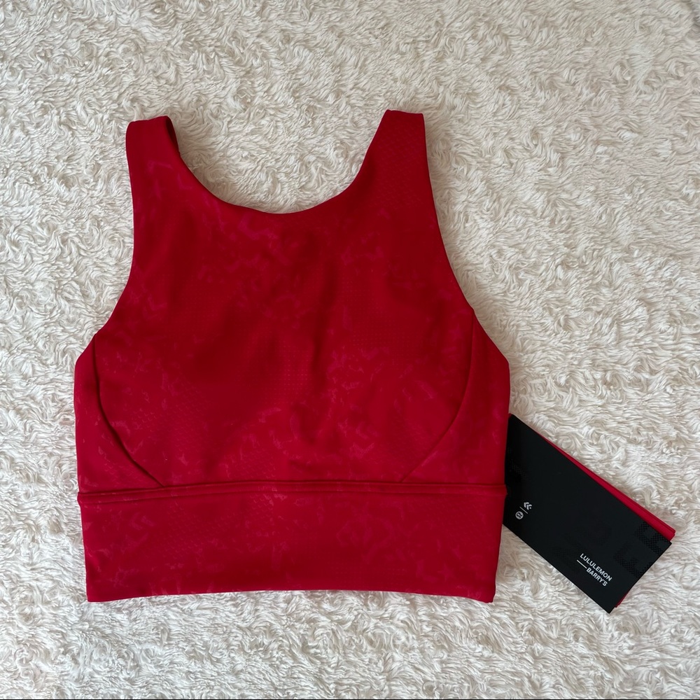 red Lululemon Sports Bra
